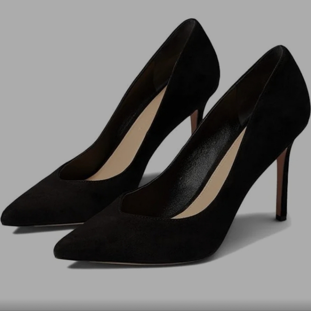 Veronica Beard Lisa Black Pointed Toe Heel Size 8